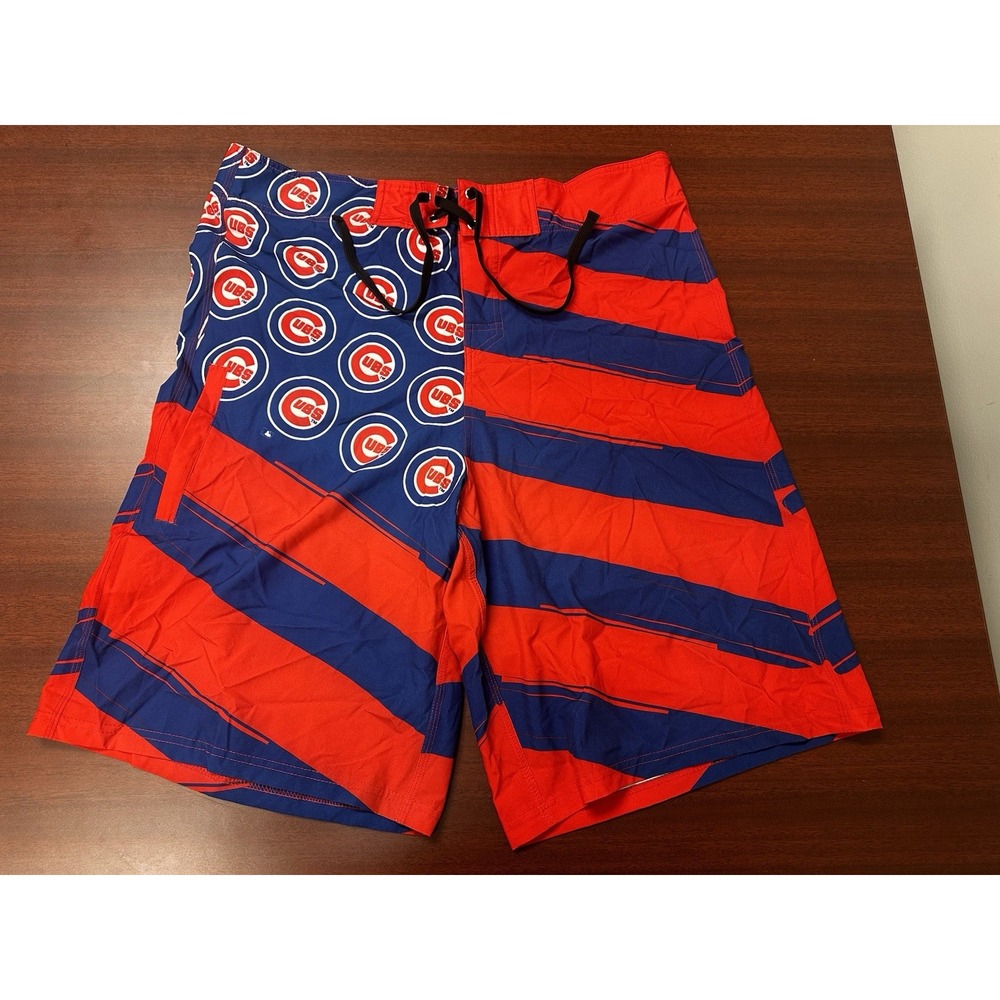 Chicago Cubs Genuine Merchandise Swim Trunks Board Shorts Mens Size 36 MLB